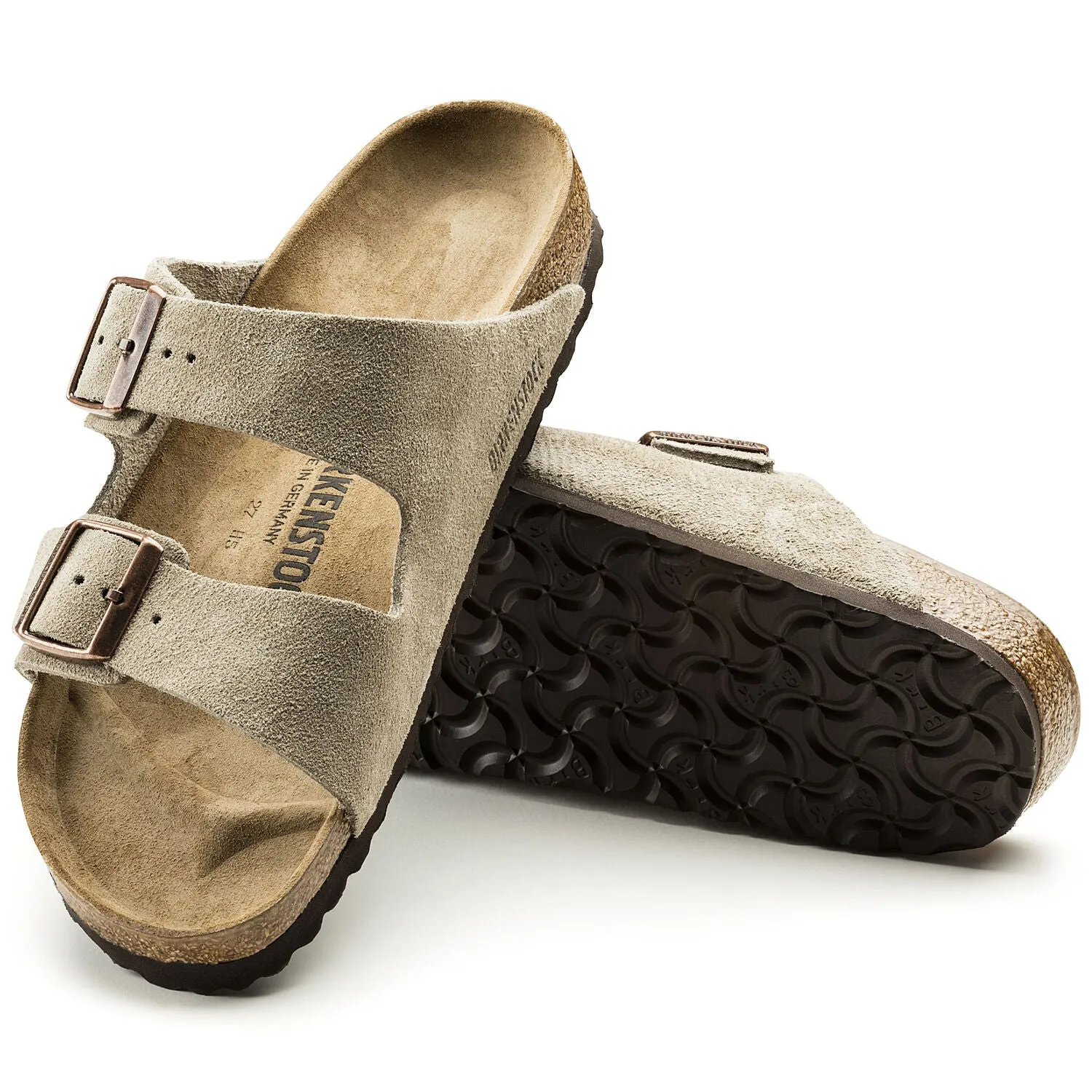     ' Birkenstock Arizona Taupe Suede