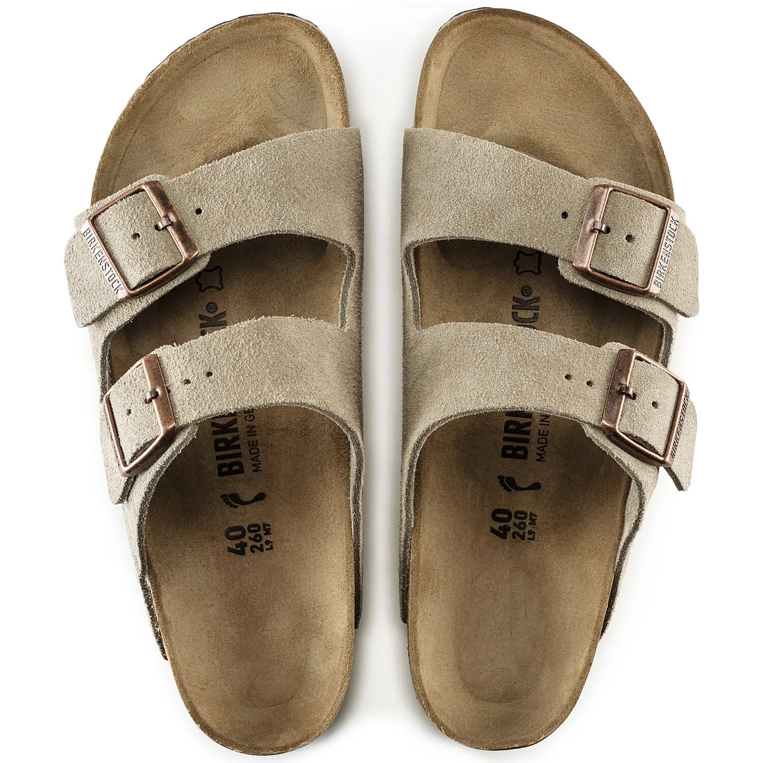     ' Birkenstock Arizona Taupe Suede