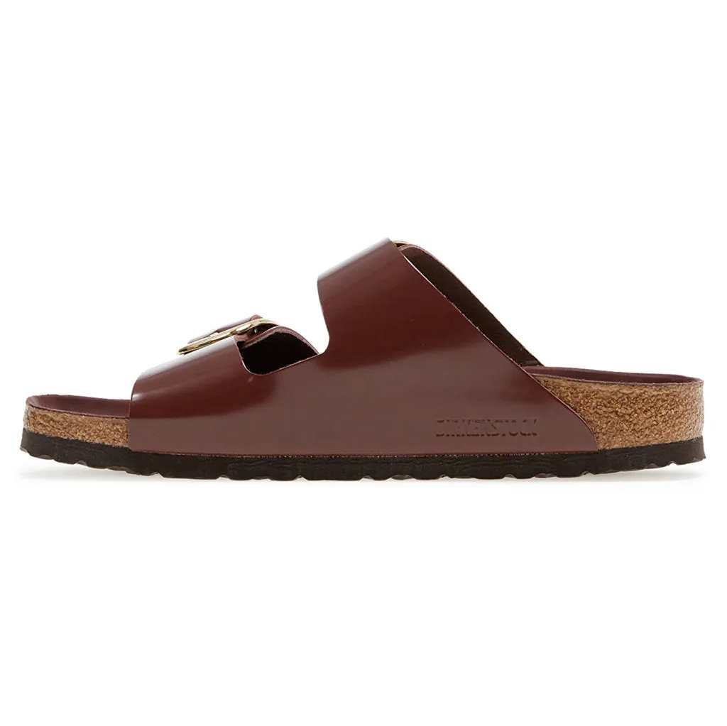 Arizona Big Buckle Leather Unisex Slides Sandals