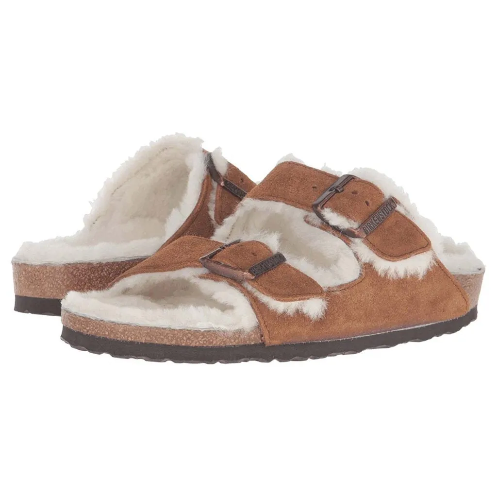 Arizona Shearling Suede Leather Unisex Sandals