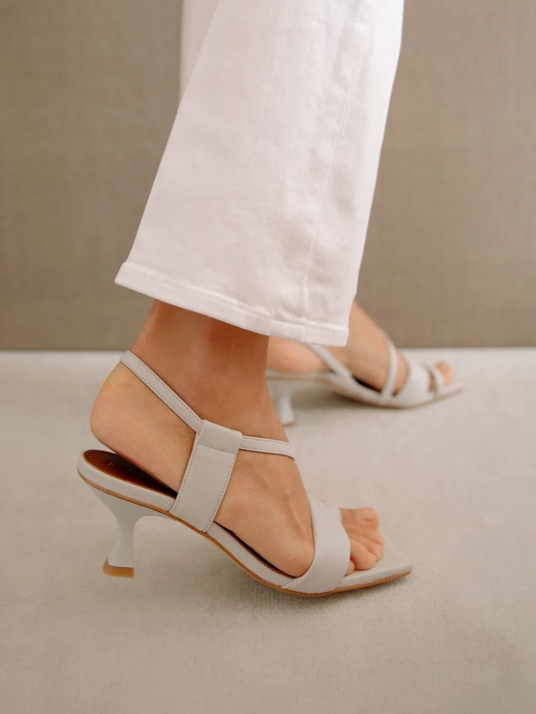 Asymmetric Straps White