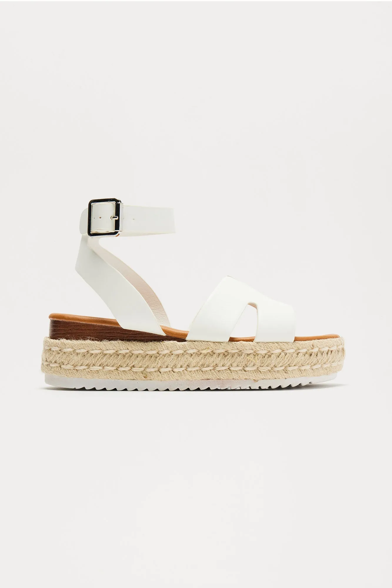 Bianca Platform Sandals - White