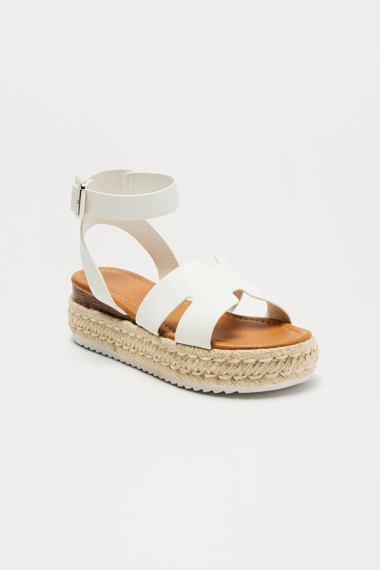 Bianca Platform Sandals - White