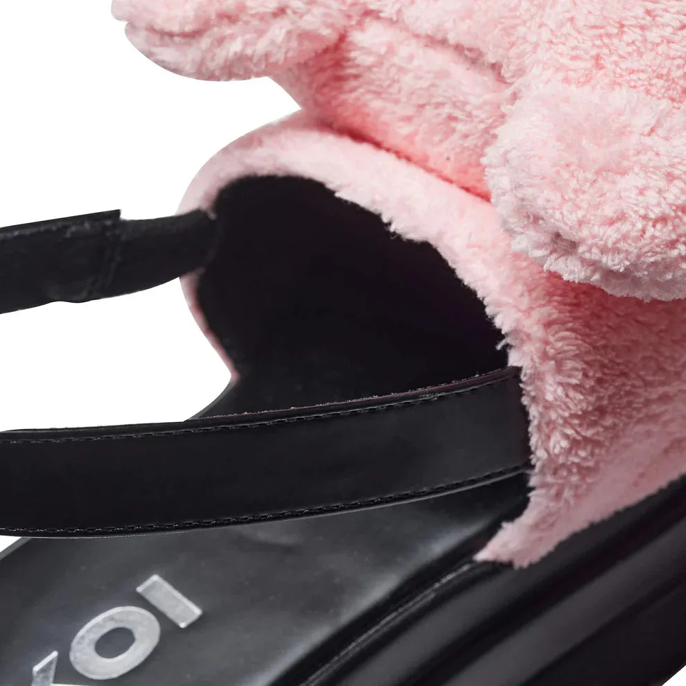 Binky Fuzzy Chunky Sandals - Pink