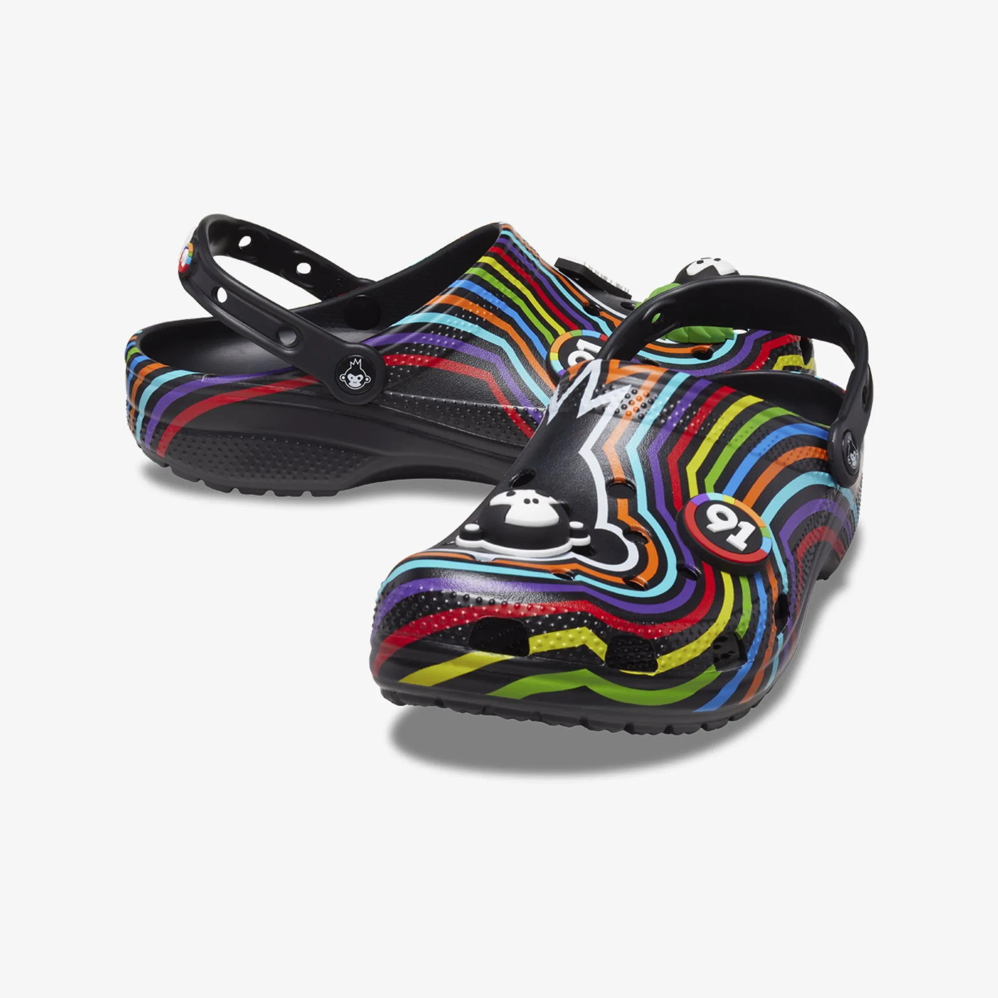 BIRA 91 X CROCS CLASSIC CLOG BLK/MLTI 'BLACK/MULTI'