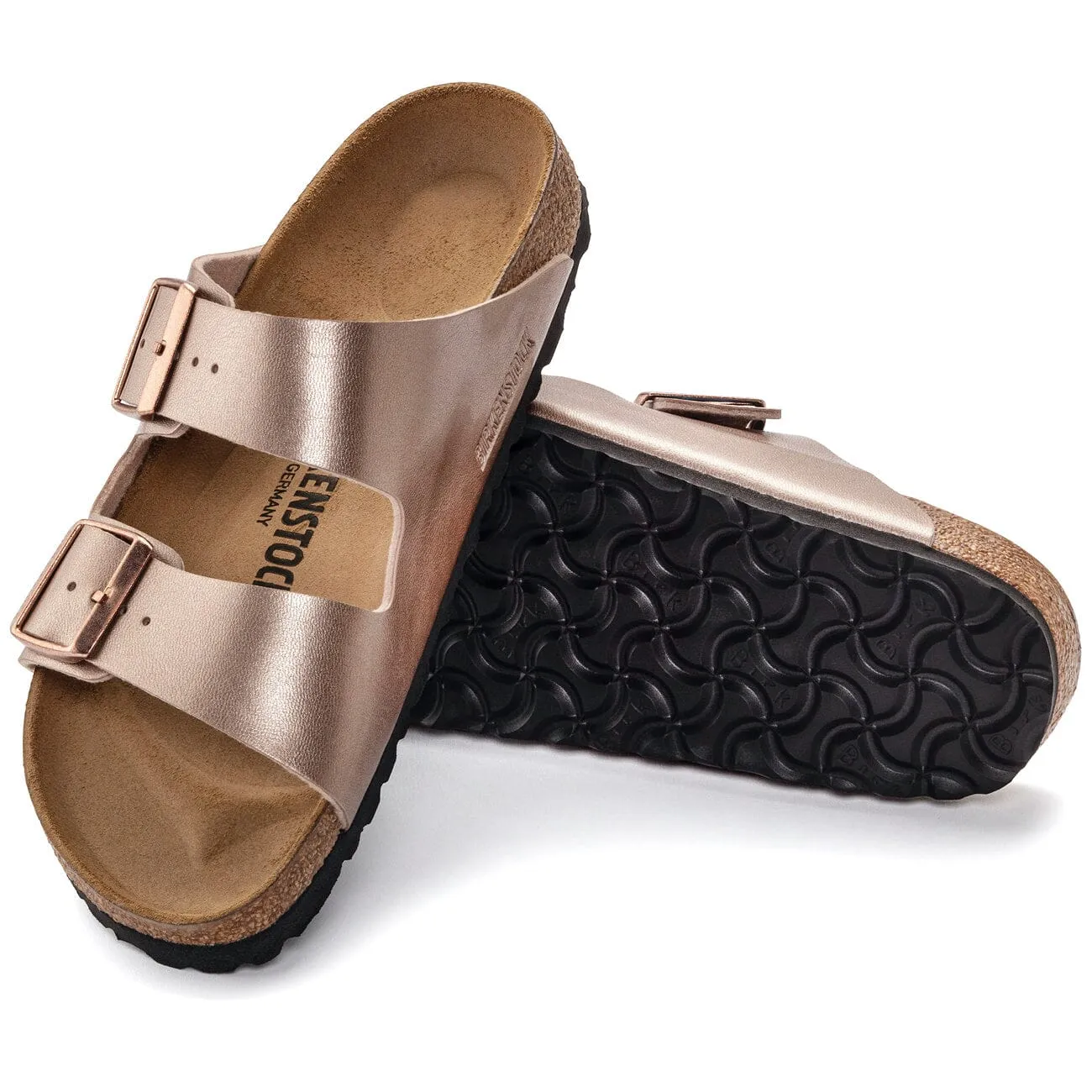 Birkenstock Arizona Copper Birko-Flor Narrow Fit