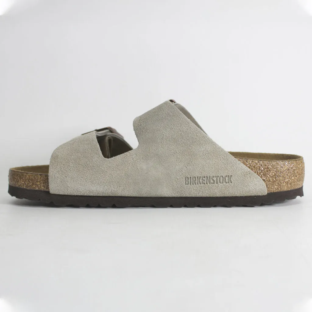 Birkenstock Arizona Soft Footbed 0951303 Suede Unisex Sandals - Beige