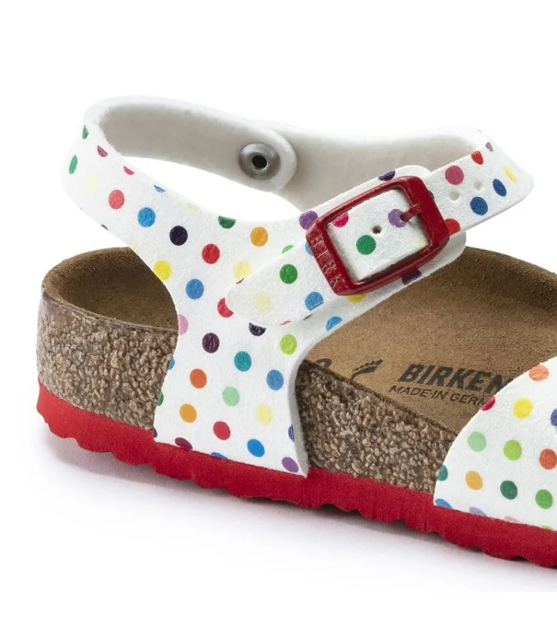 Birkenstock Junior Girls Polka Dot Sandal - Rio 1021698