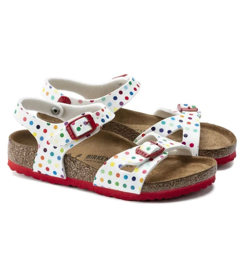 Birkenstock Junior Girls Polka Dot Sandal - Rio 1021698