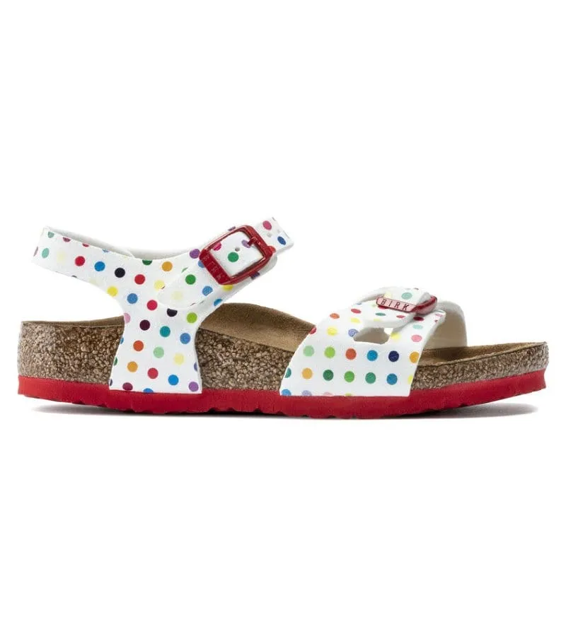 Birkenstock Junior Girls Polka Dot Sandal - Rio 1021698