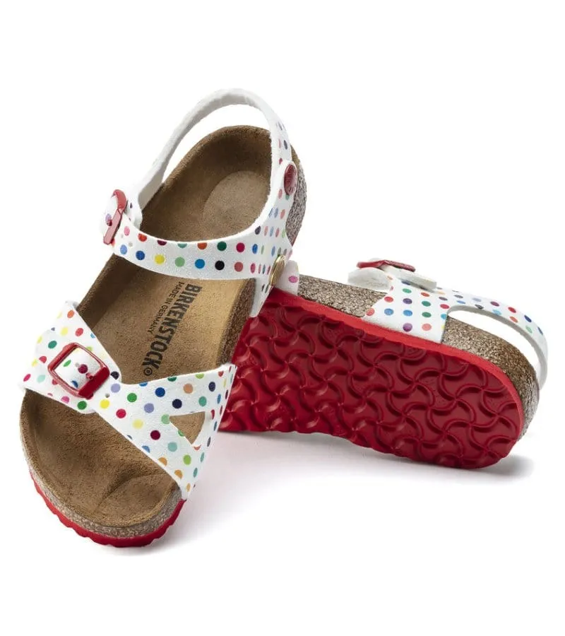 Birkenstock Junior Girls Polka Dot Sandal - Rio 1021698