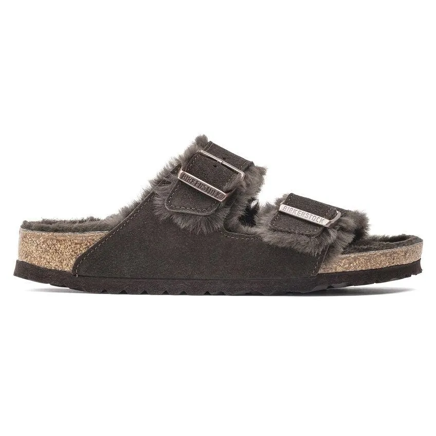 Birkenstock Women's Arizona Shearling - Mocha Suede