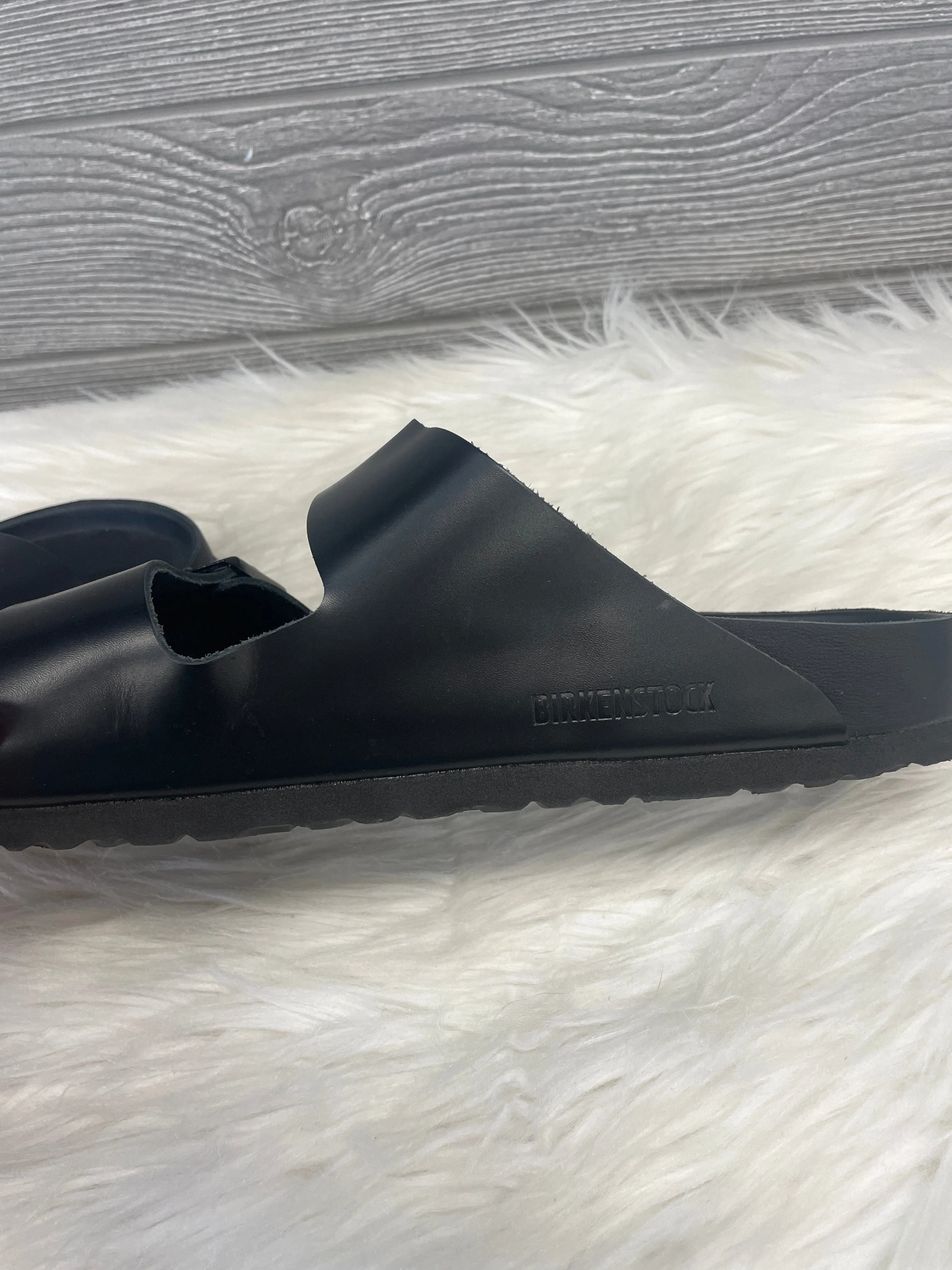 Black Sandals Designer Birkenstock, Size 10