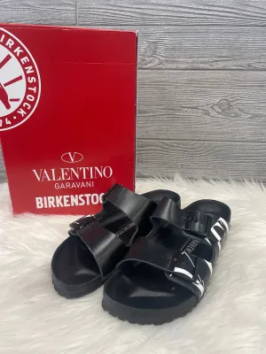 Black Sandals Designer Birkenstock, Size 10