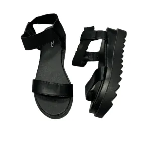 Black Sandals Heels Platform By Top Moda, Size: 7