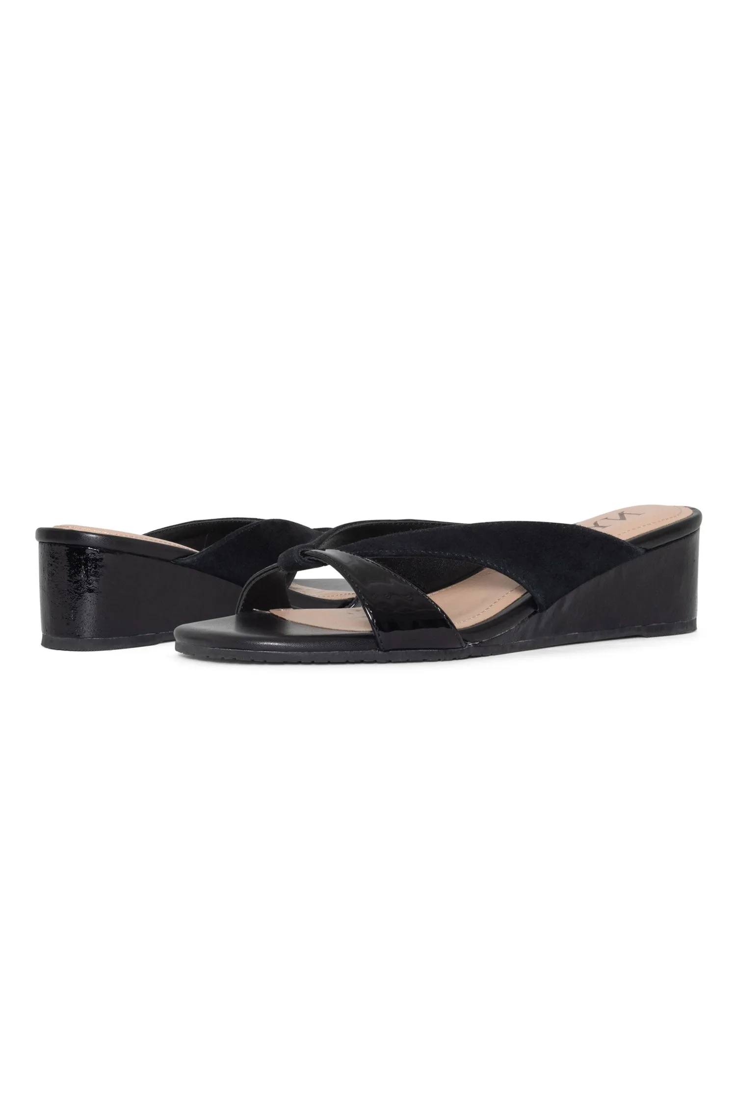 Contessa Wedge Sandals - Black