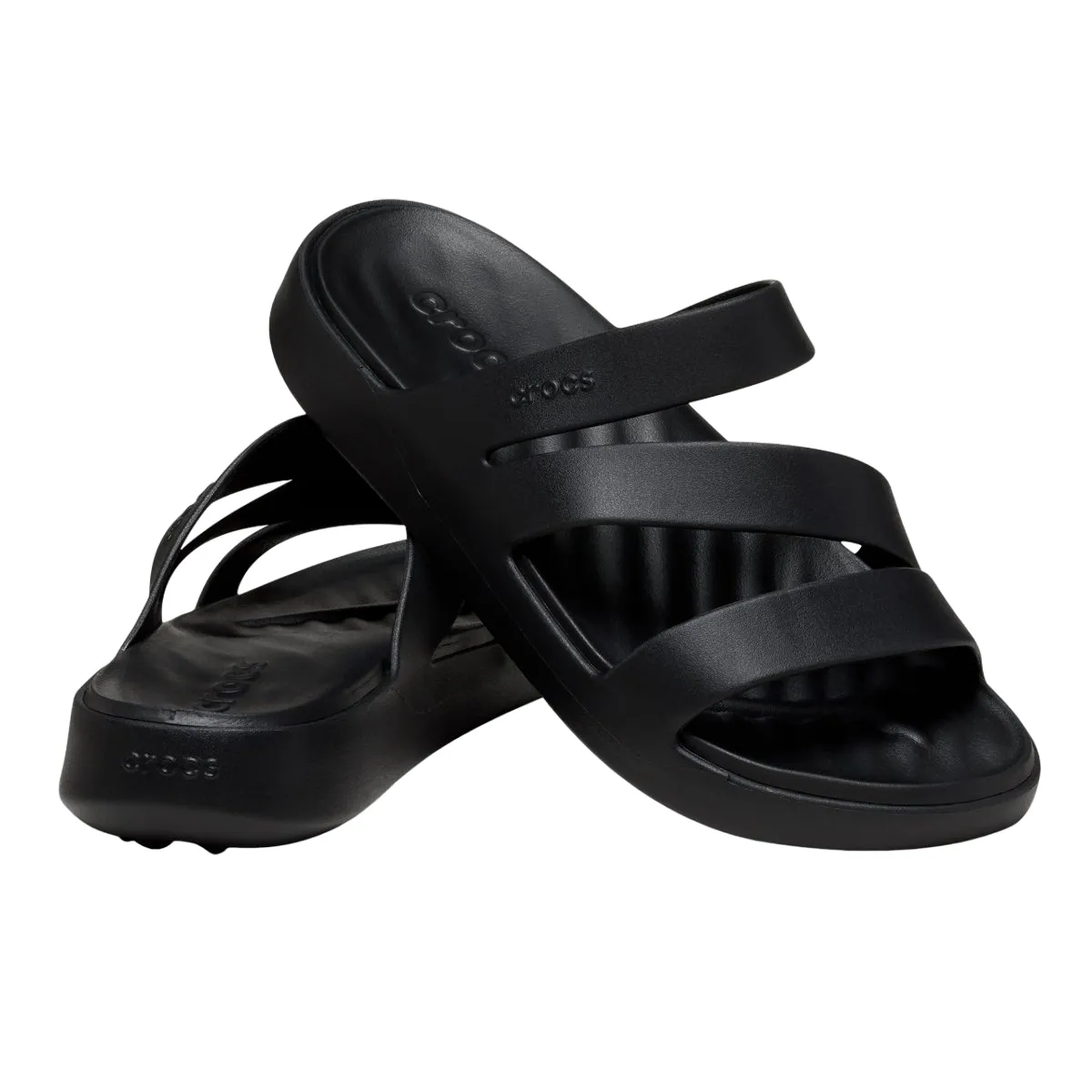 Crocs Fuga Strappy sandal slipper for women 209587-001 black