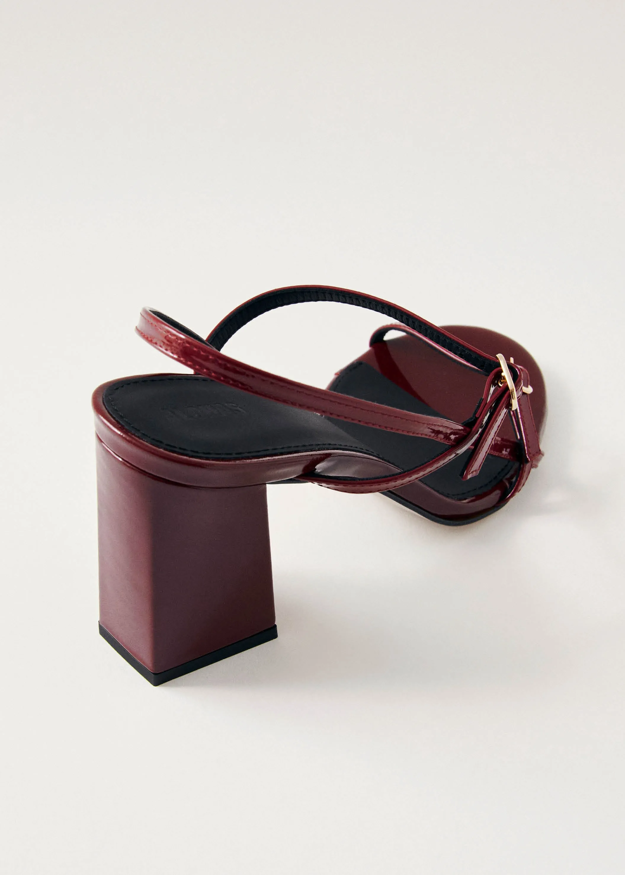 Elyn Onix Burgundy Leather Sandals