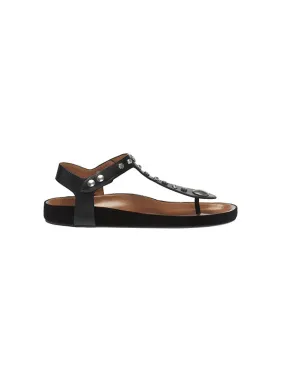 Enore Sandals in Black/Silver