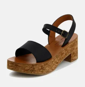 Florentin Noir Platform Sandals