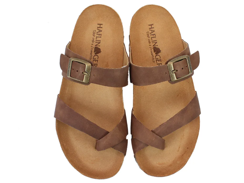 Haflinger Sandals Juno Brown