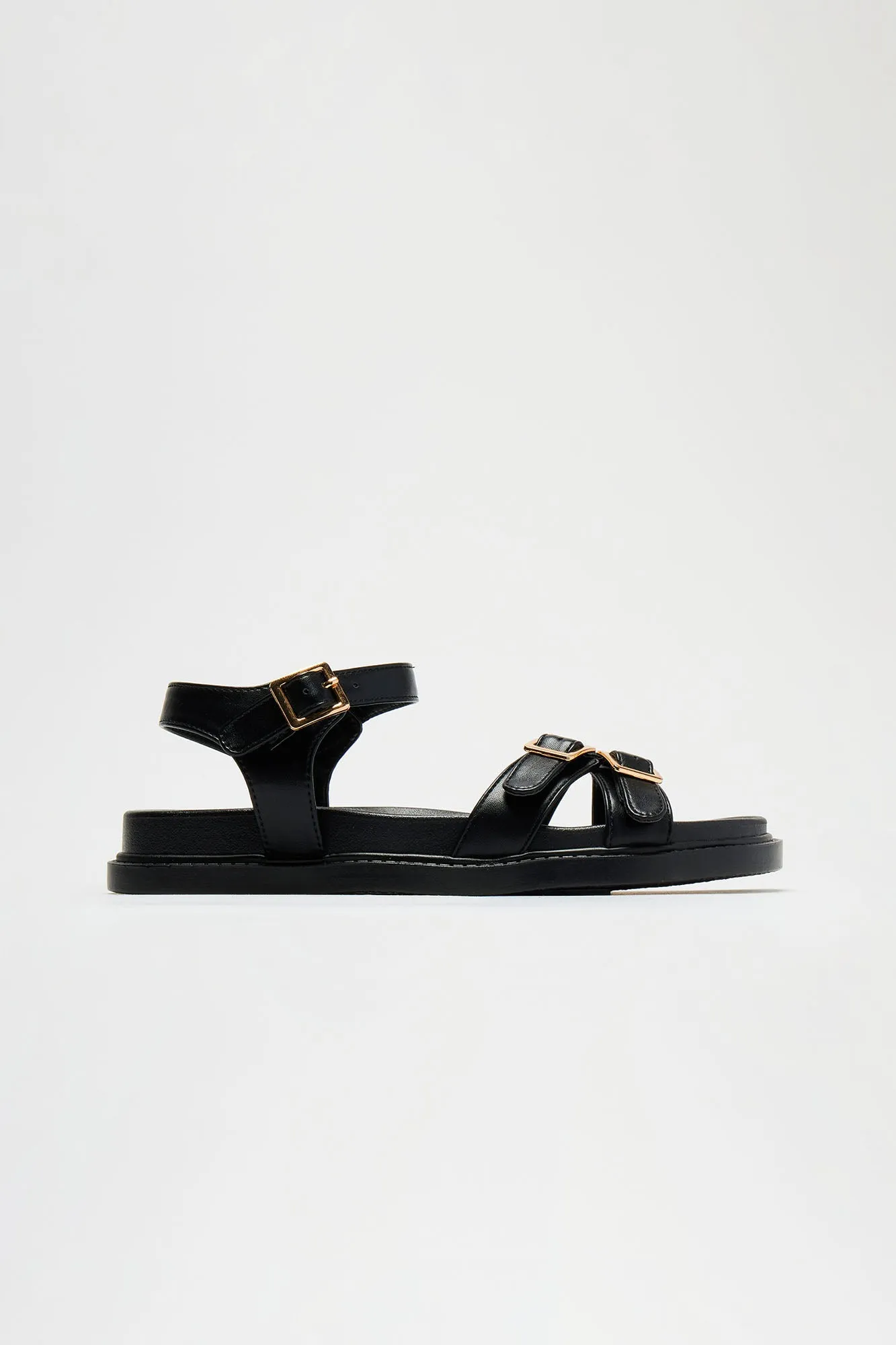 Jenni Platform Sandals - Black