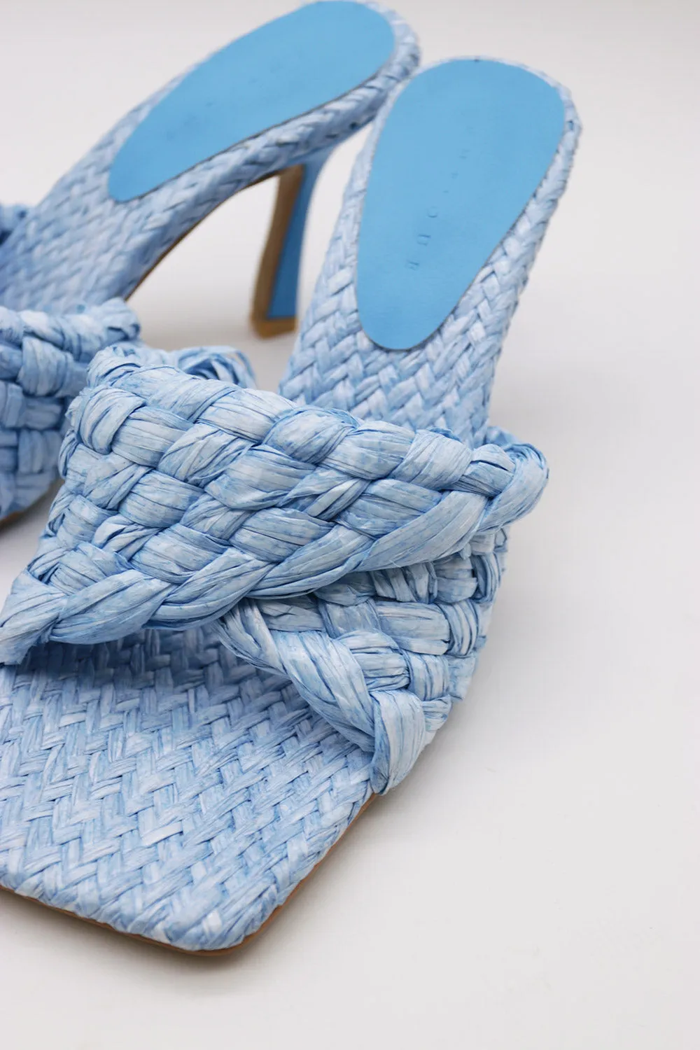 Liz Woven Raffia Sandals