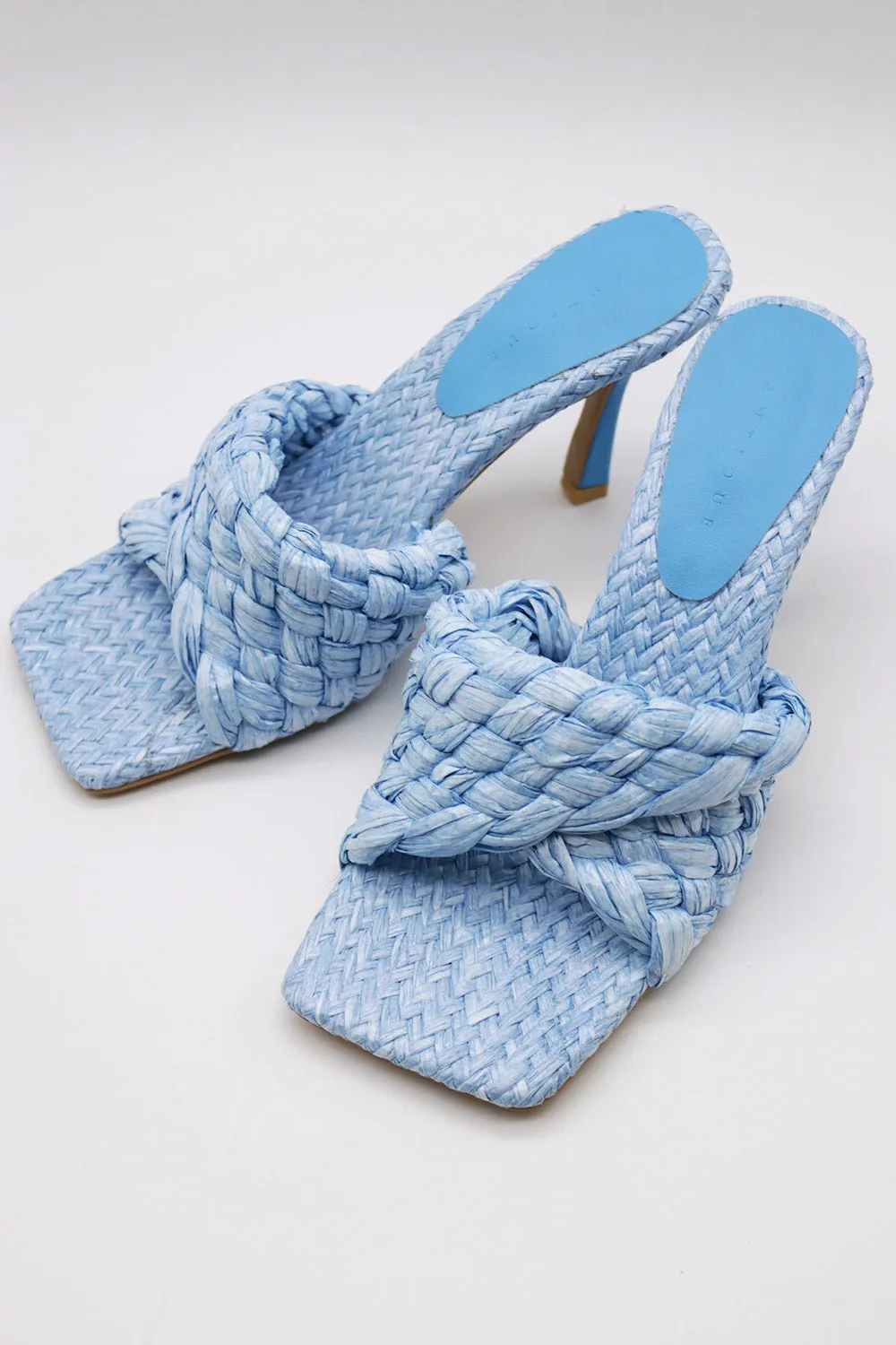 Liz Woven Raffia Sandals