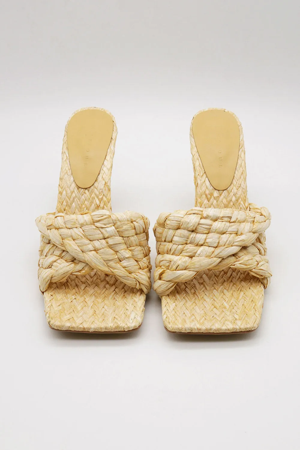 Liz Woven Raffia Sandals