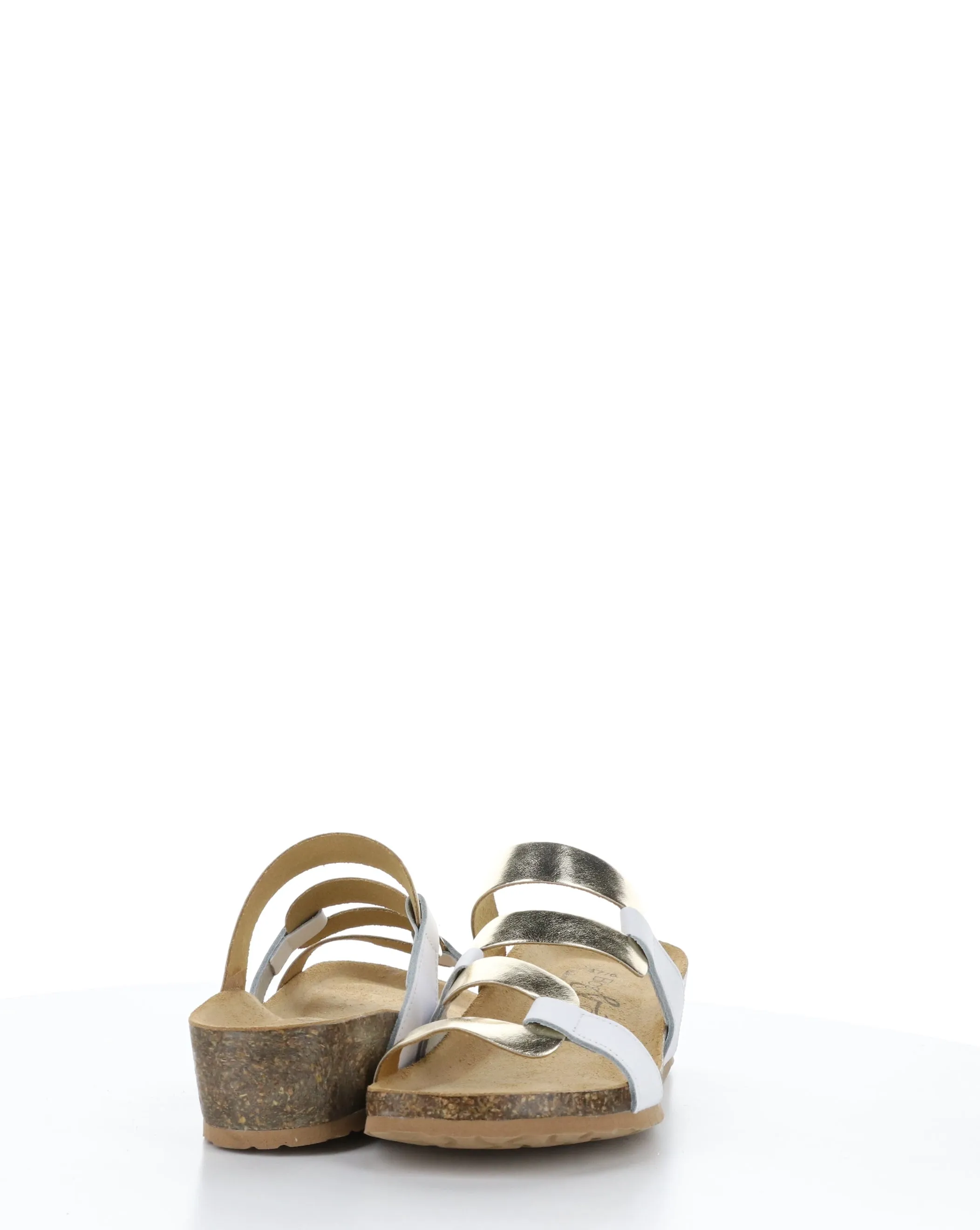 LUZZI WHITE/PLATINUM Slip-on Sandals