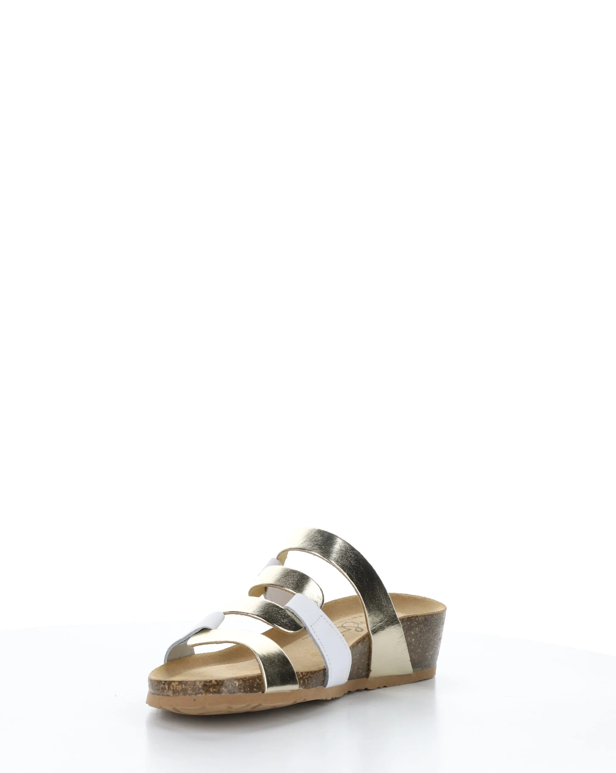 LUZZI WHITE/PLATINUM Slip-on Sandals