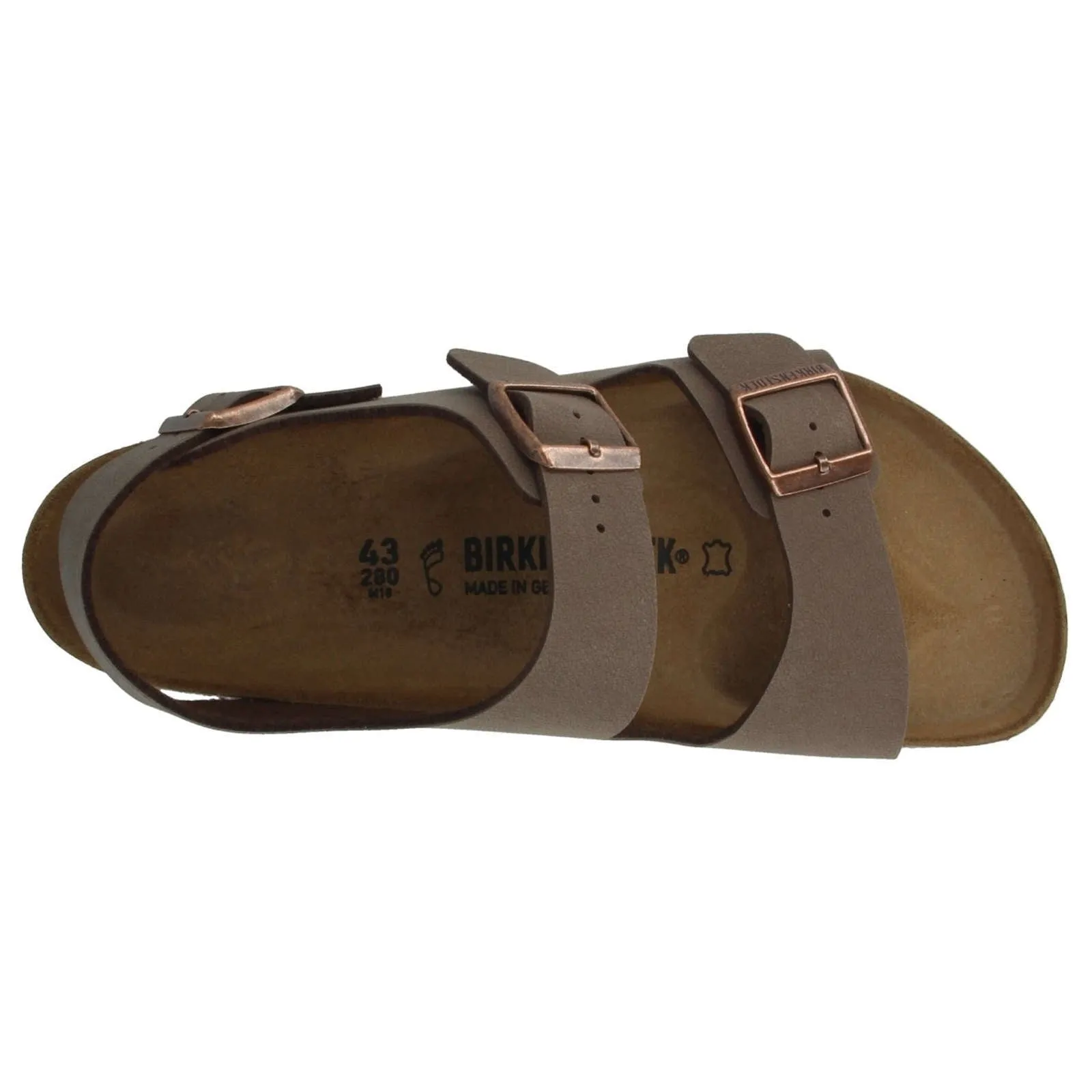 Milano Birko-Flor Nubuck Unisex Ankle Strap Sandals