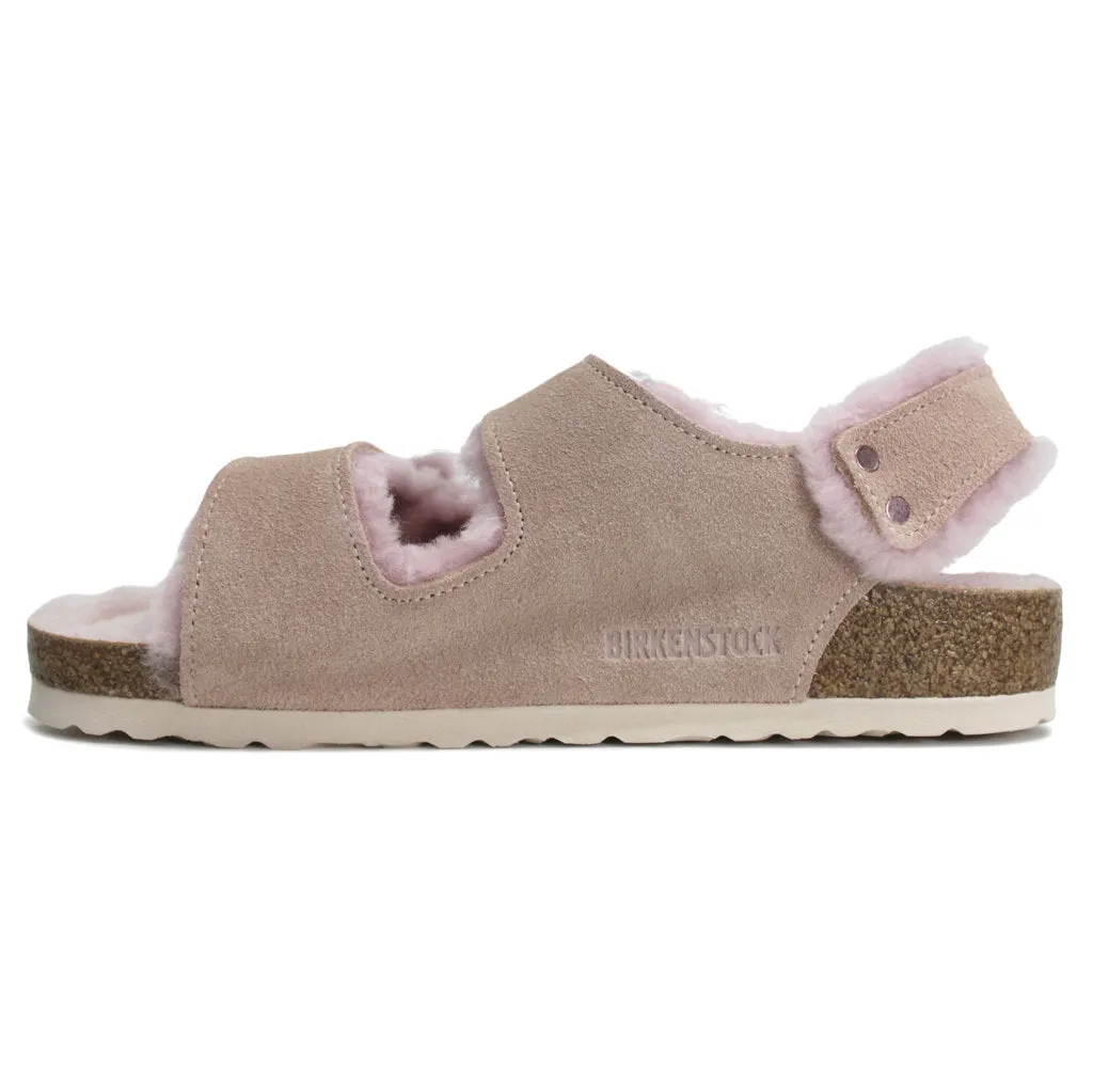 Milano Shearling Suede Unisex Slingback Sandals