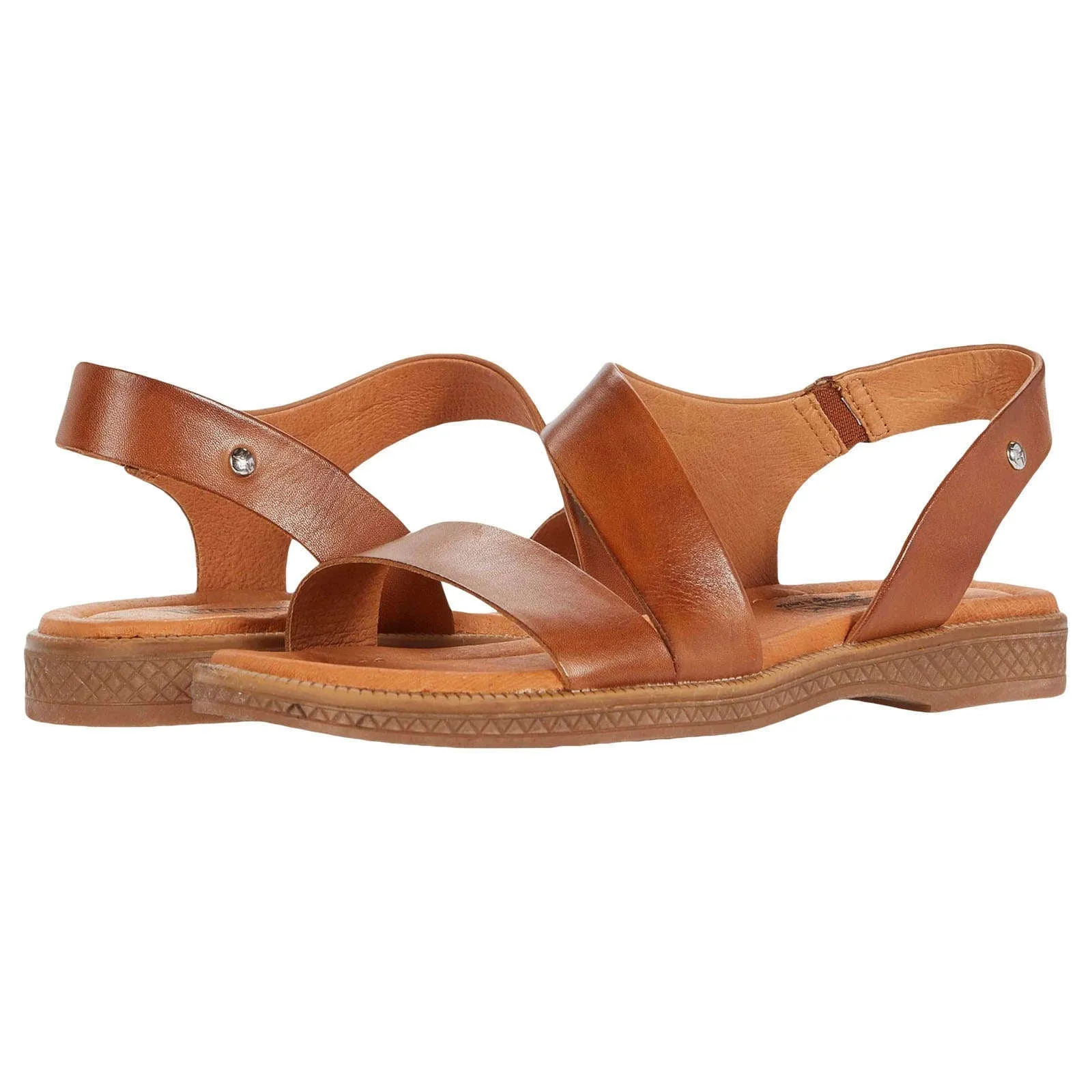 Moraira Calfskin Leather Women's Flat Strappy Sandals