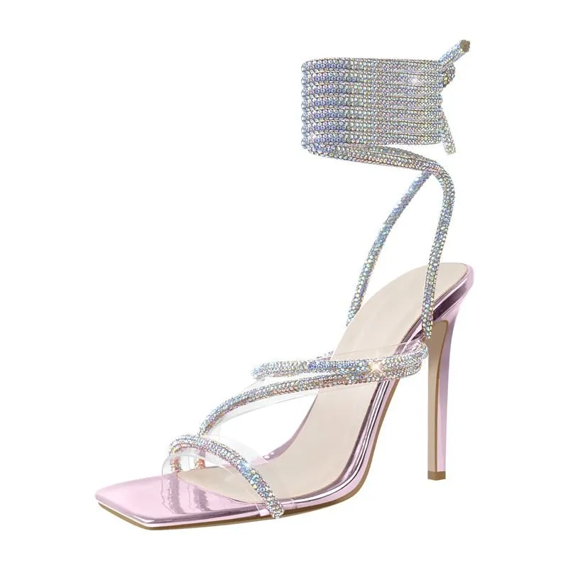 Sandals Queen Chrystal (Pink)