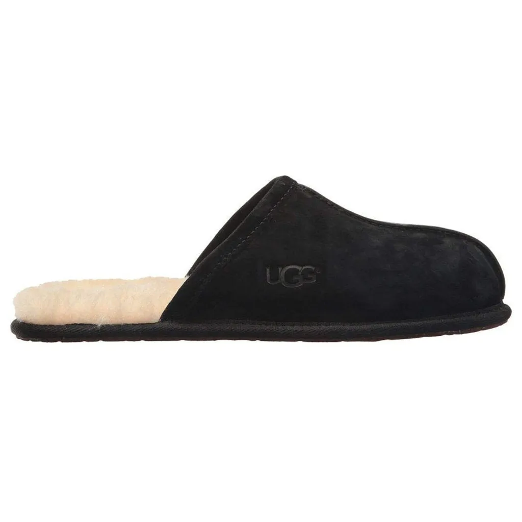 Scuff Sheepskin Suede Leather Men's Slide Sandals