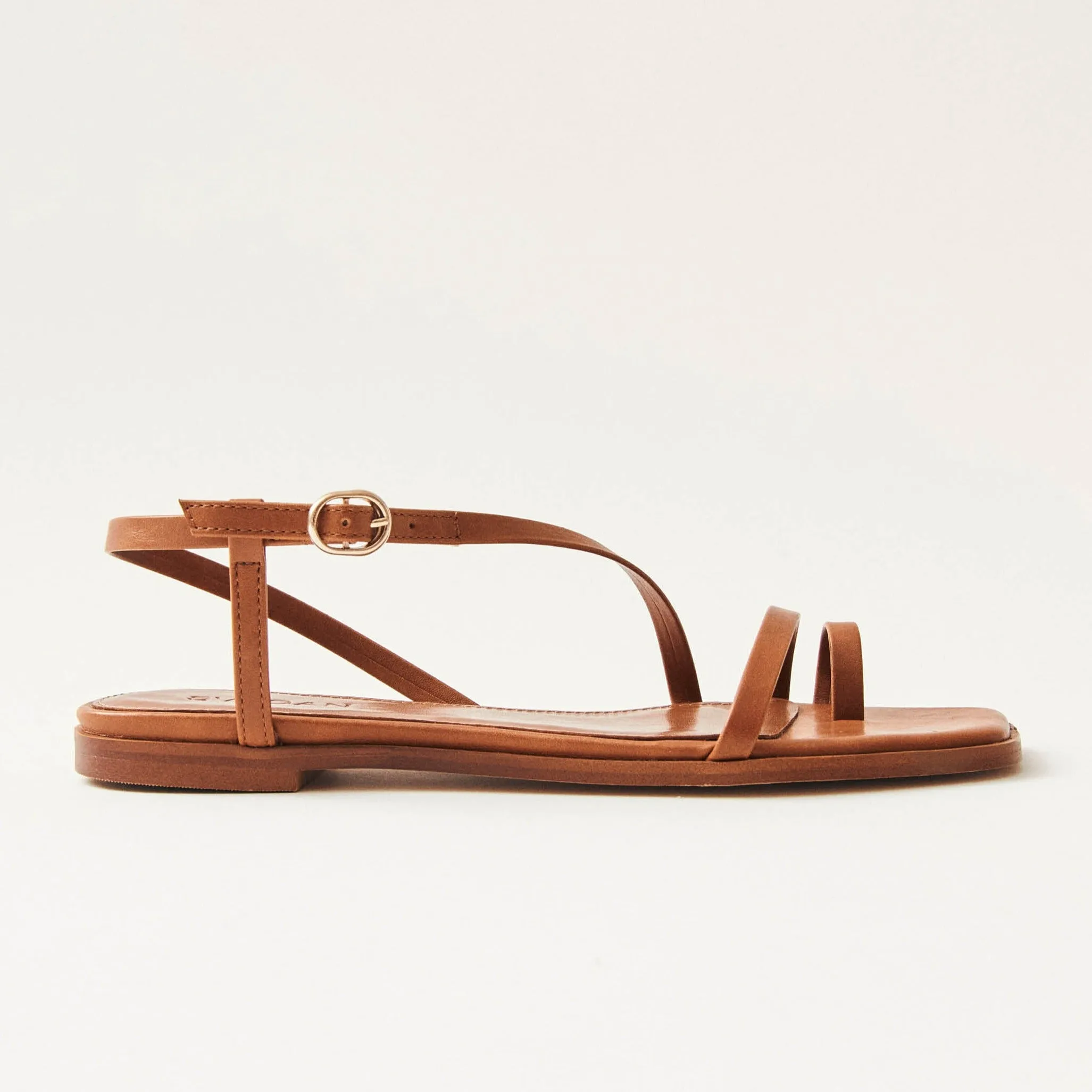 Sloane Brown Vegan Leather Sandals