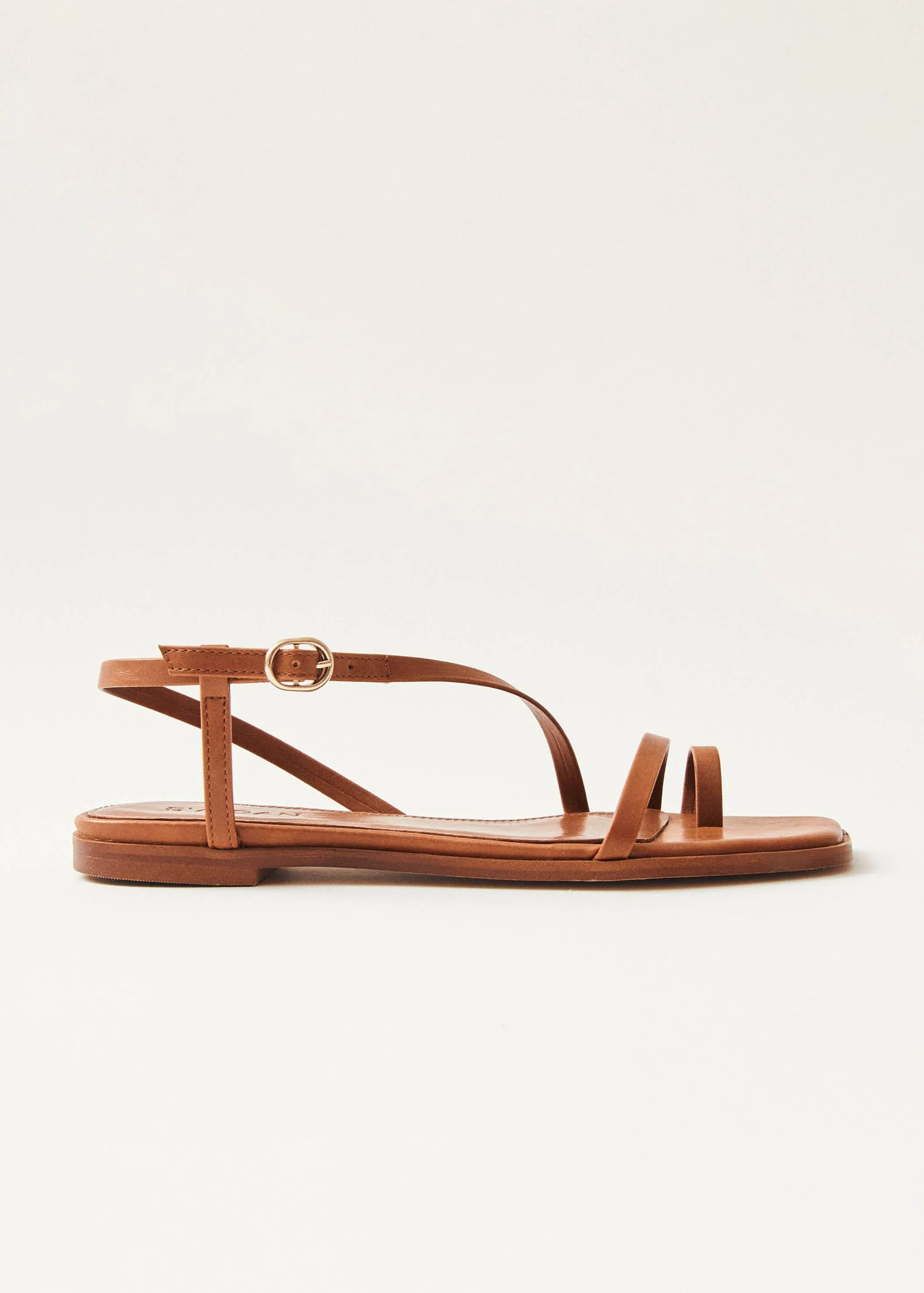 Sloane Brown Vegan Leather Sandals