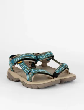 Teva Womens Terra FI 5 Universal Sandals Foggy Mountain Blue / Green