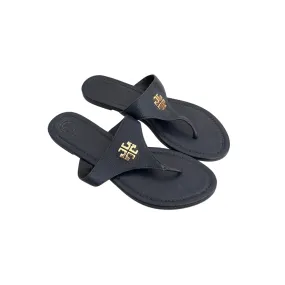 Tory Burch Navy Leather Jolie Sandals | Pre Loved |