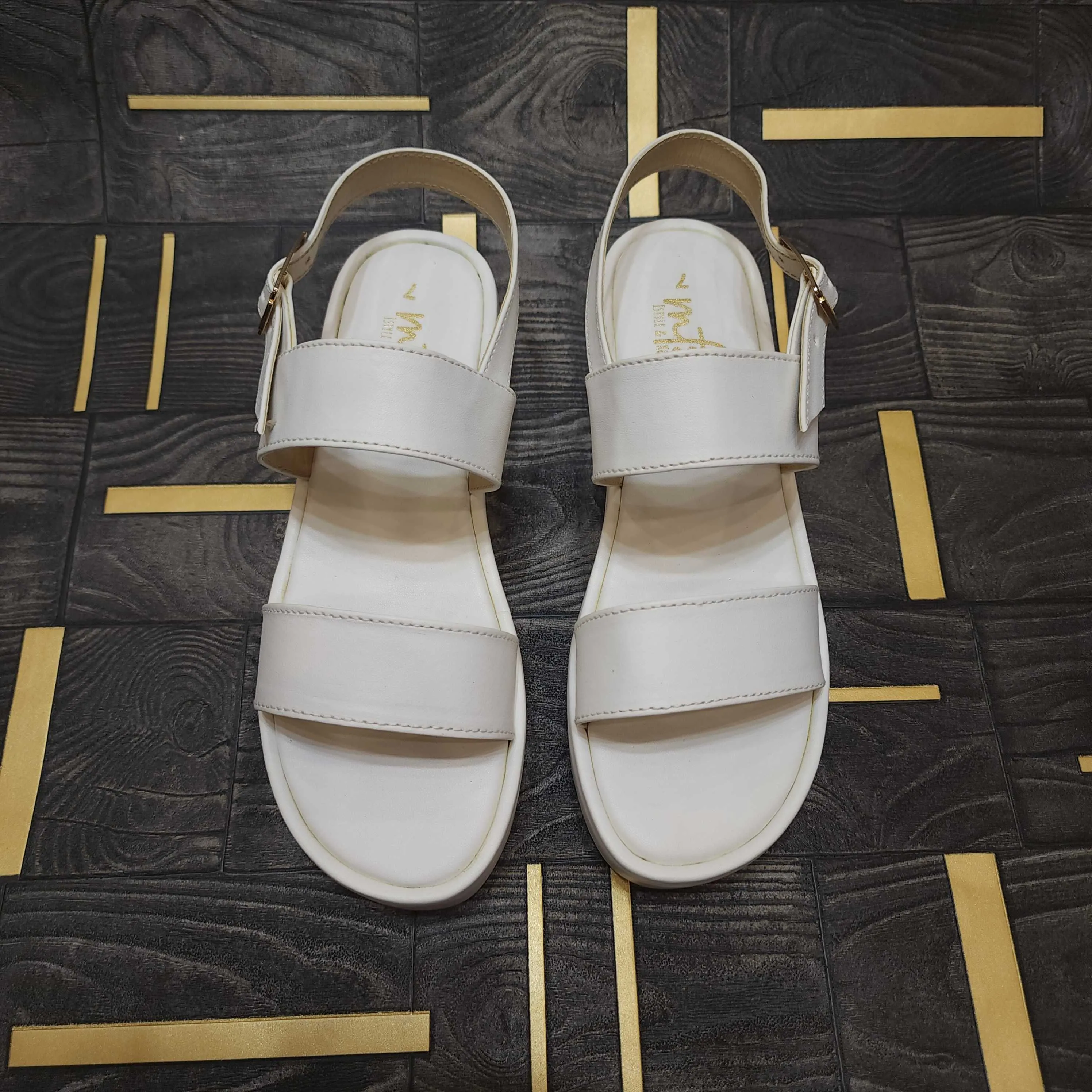 White chunks Sandals