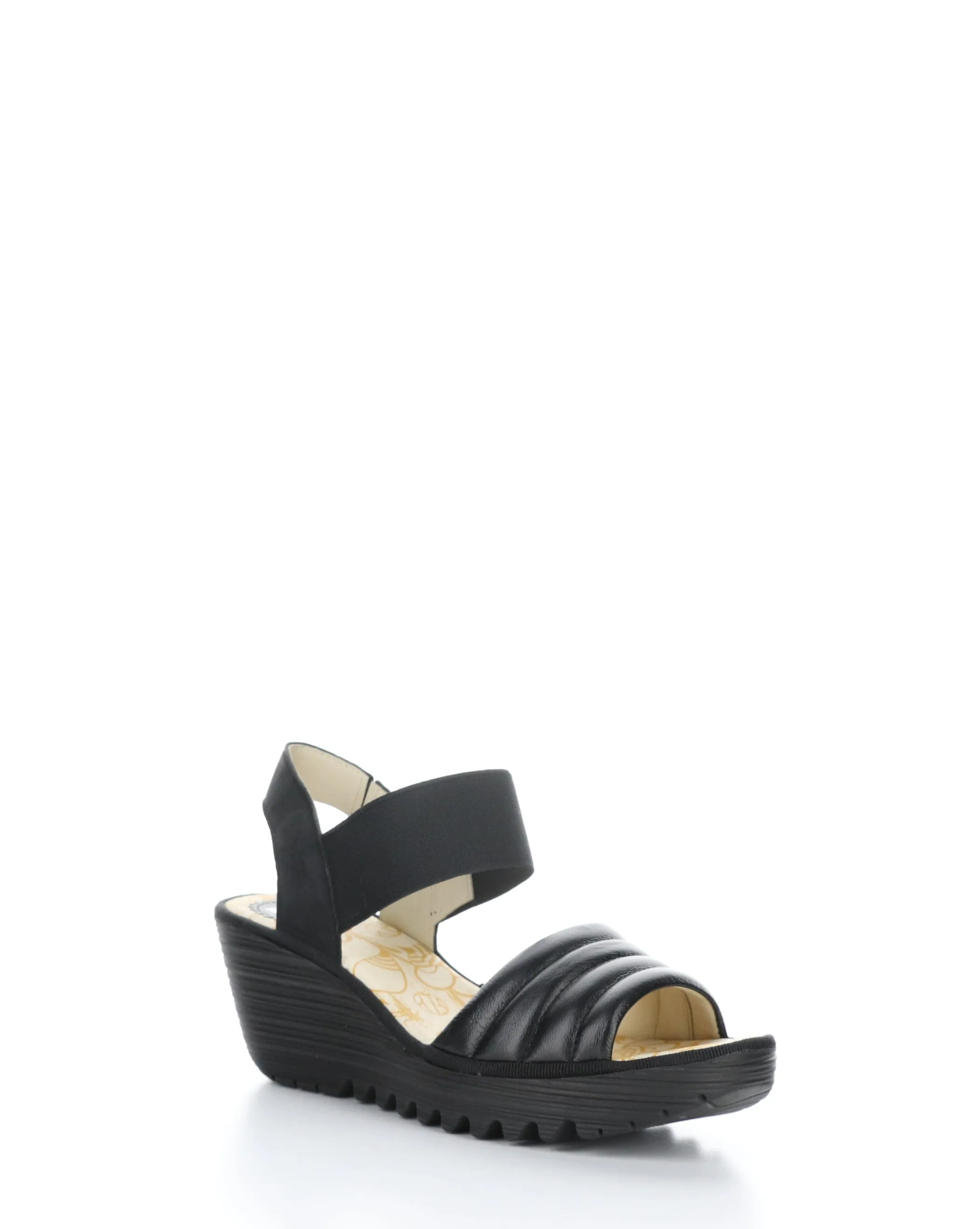 YIKO414FLY 000 BLACK Elasticated Sandals