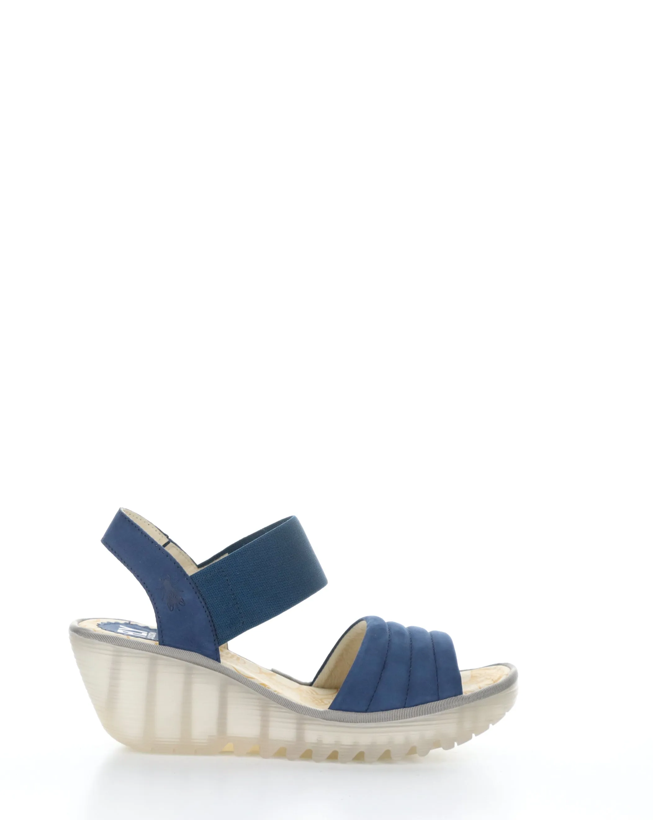 YIKO414FLY 002 BLUE Elasticated Sandals