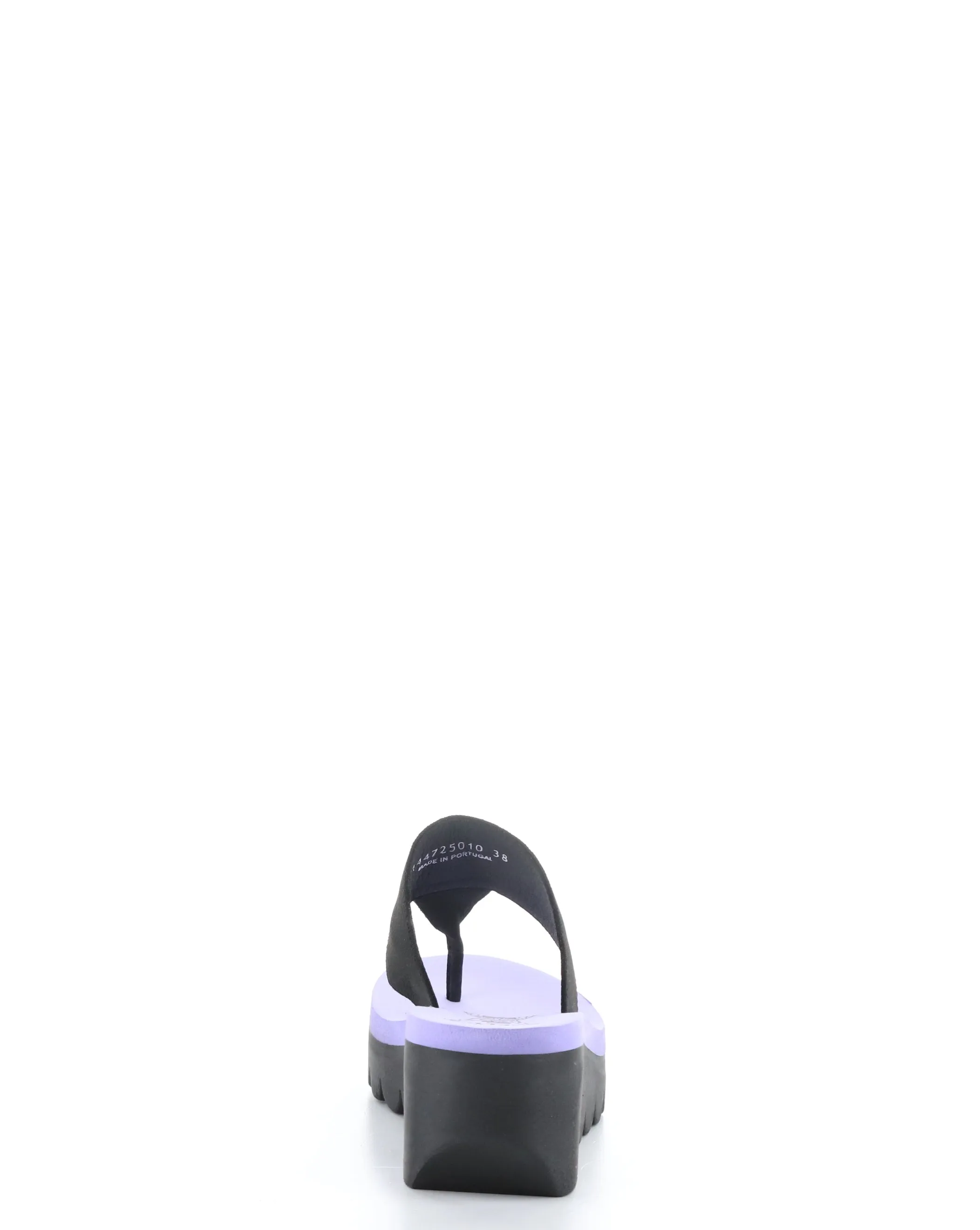 YOMU725FLY 010 BLACK/VIOLA Slip-on Sandals