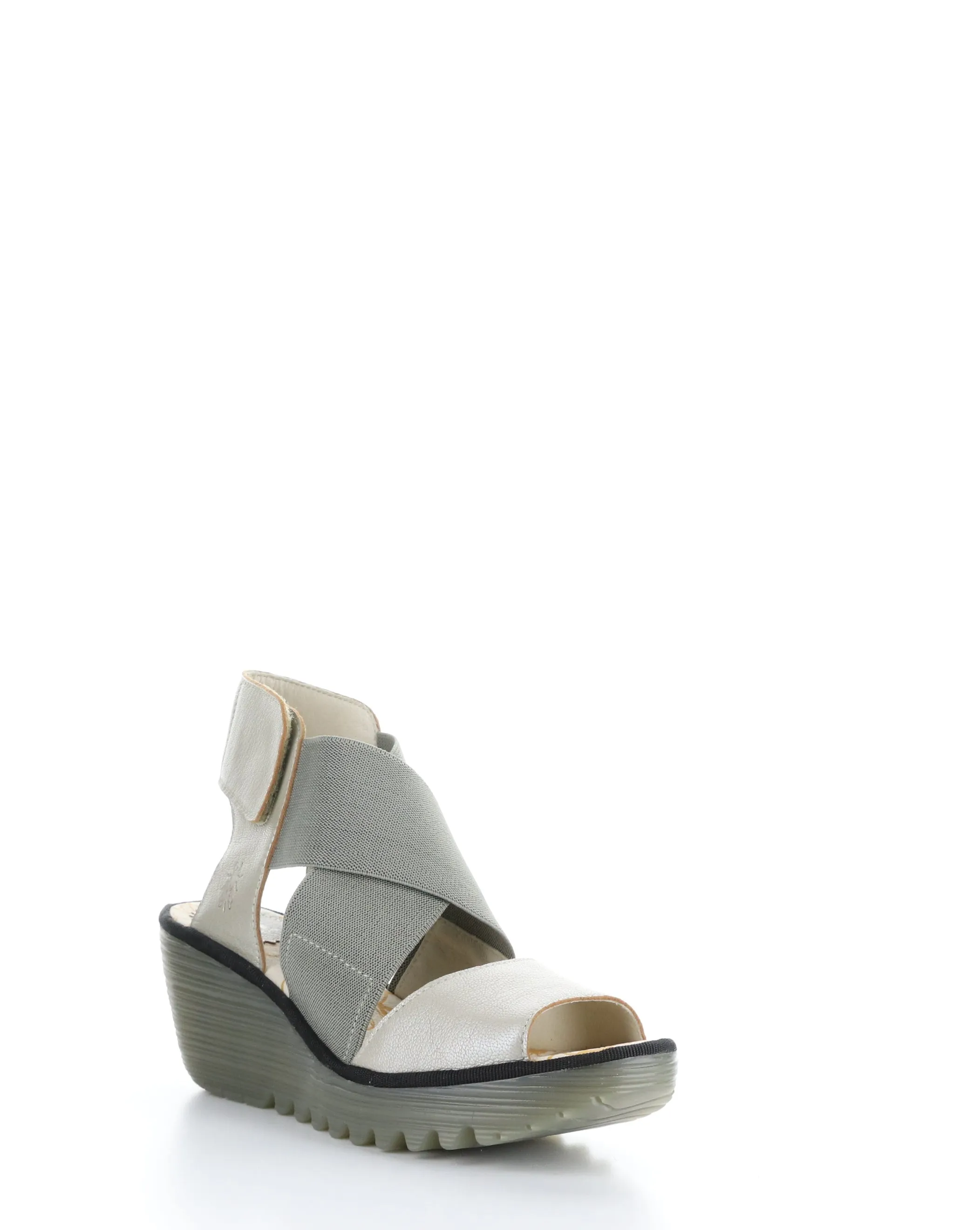 YUBA385FLY 009 SILVER Elasticated Sandals